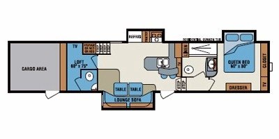 2010 KZ Inferno SST 4005T floorplan