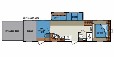 2010 KZ Inferno SST 3310T floorplan