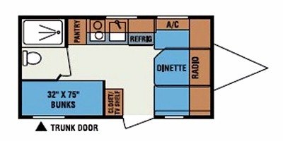 2010 KZ Sportsmen Classic 16BH floorplan