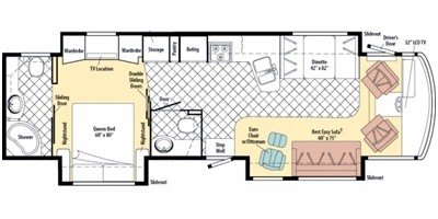 2010 Winnebago Adventurer 37F floorplan