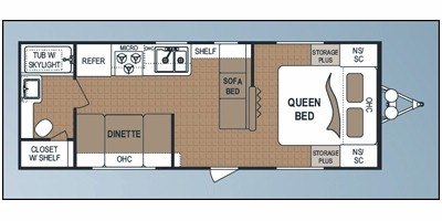 2010 Dutchmen Fourwinds Breeze 250F floorplan