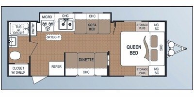 2010 Dutchmen Fourwinds Lite 250GS floorplan