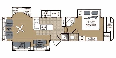 2010 Dutchmen Grand Junction 340RL floorplan