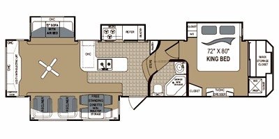 2010 Dutchmen Grand Junction 350RE floorplan