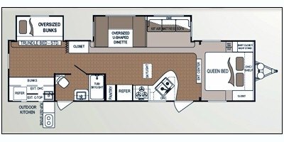 2010 Dutchmen Colorado 31BH floorplan