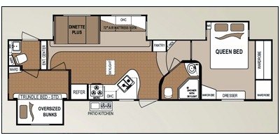 2010 Dutchmen Colorado 32BS-FW floorplan