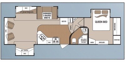 2010 Dutchmen Denali 320RL-FW floorplan