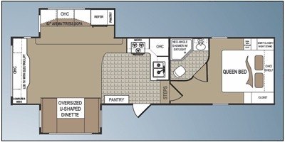 2010 Dutchmen Denali 275REX-FW floorplan