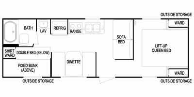 2010 Skyline Weekender Lite 263 floorplan