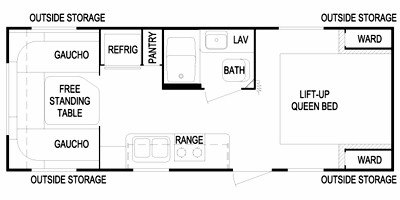 2010 Skyline Weekender Lite 200 floorplan