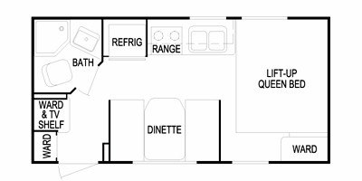 2010 Skyline Weekender Lite 172 floorplan