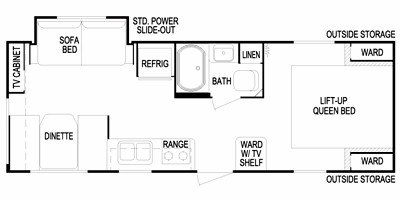 2010 Skyline Weekender Lite 245 floorplan