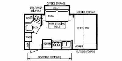 2010 Skyline Weekender Aluma-Bond 1811B floorplan