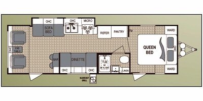 2010 Dutchmen Aerolite 29RL-SL floorplan