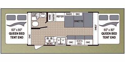 2010 Dutchmen Aerolite 185 floorplan