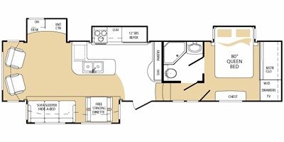 2010 Keystone Everest 340I floorplan