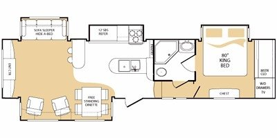 2010 Keystone Everest 345S floorplan