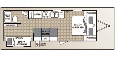 2010 Dutchmen Kodiak 25BH-SL floorplan