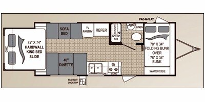 2010 Dutchmen Kodiak 22KS floorplan