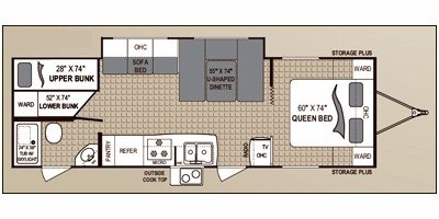 2010 Dutchmen Kodiak 28BH-SL floorplan