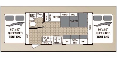 2010 Dutchmen Kodiak 184 floorplan