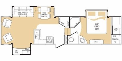 2010 Keystone Challenger 30TRL floorplan