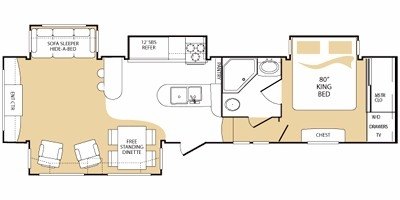 2010 Keystone Challenger 34SAQ floorplan