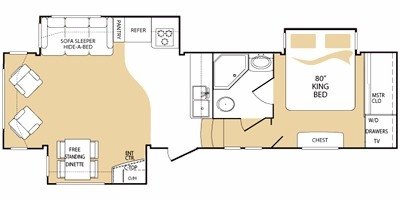 2010 Keystone Challenger 32SAT floorplan