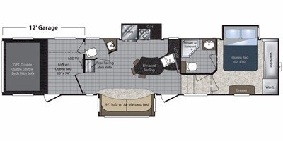 2010 Keystone Raptor 3912LEV floorplan