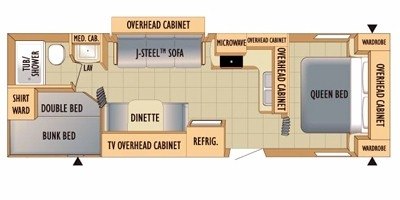 2010 Starcraft Autumn Ridge 297BHS floorplan