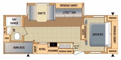 2010 Starcraft Autumn Ridge 256BHS floorplan