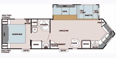 2010 Forest River V-Cross ST 29V FKS floorplan