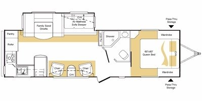 2010 Keystone Laredo 293RK floorplan