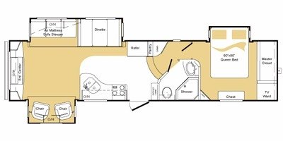 2010 Keystone Laredo 310RE floorplan