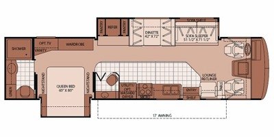 2010 Fleetwood Bounder® 35H floorplan