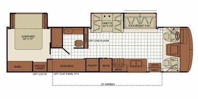 2010 Fleetwood Bounder® Classic 35S floorplan