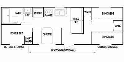 2010 Skyline Weekender Limited 254 floorplan