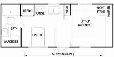 2010 Skyline Weekender Limited 197 floorplan