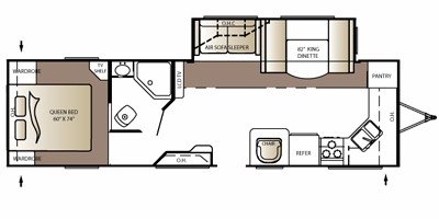 2010 Keystone Outback 286FK floorplan