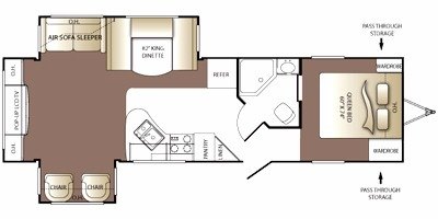 2010 Keystone Outback 295RE floorplan