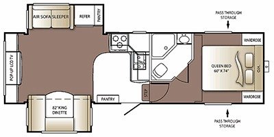 2010 Keystone Outback 282FE floorplan