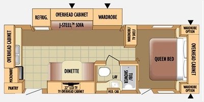 2010 Jayco Jay Flight G2 25 RKS floorplan