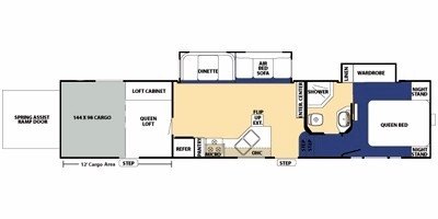 2010 Forest River XLR 37X12SA floorplan