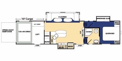 2010 Forest River XLR 35X10 floorplan