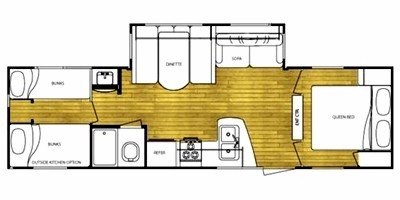 2010 Gulf Stream Conquest Select 297 DBS floorplan