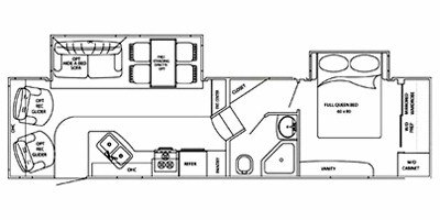 2010 Gulf Stream Canyon Trail 29FRBW floorplan