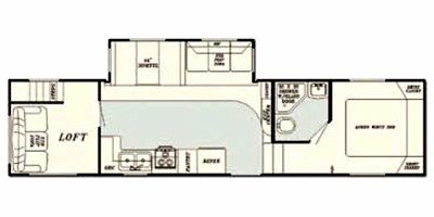 2010 Gulf Stream Canyon Trail 32FLFT floorplan