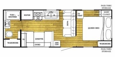 2010 Gulf Stream Conquest Lite 24 RBL floorplan