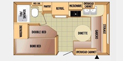 2010 Jayco Jay Feather SPORT 165 floorplan