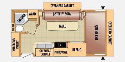 2010 Jayco Jay Feather SPORT 199 floorplan